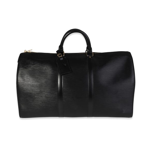 Black Epi Leather Keepall 50 - Picture 1 of 7